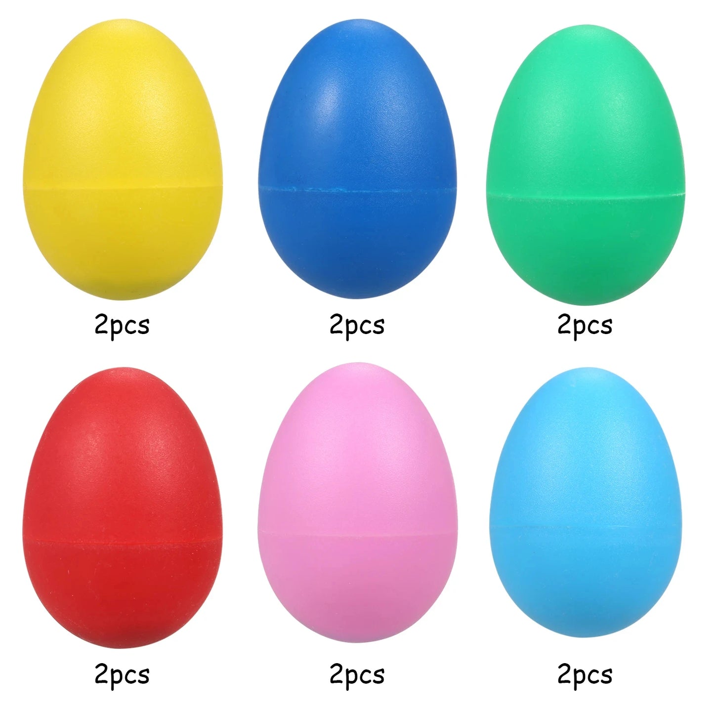 12Pcs Egg Shakers Percussion Musical Instruments