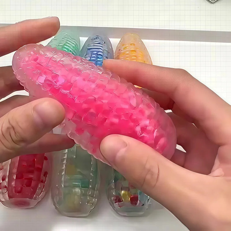 Mini soft corn stim tool designed for adult stimming and emotional grounding