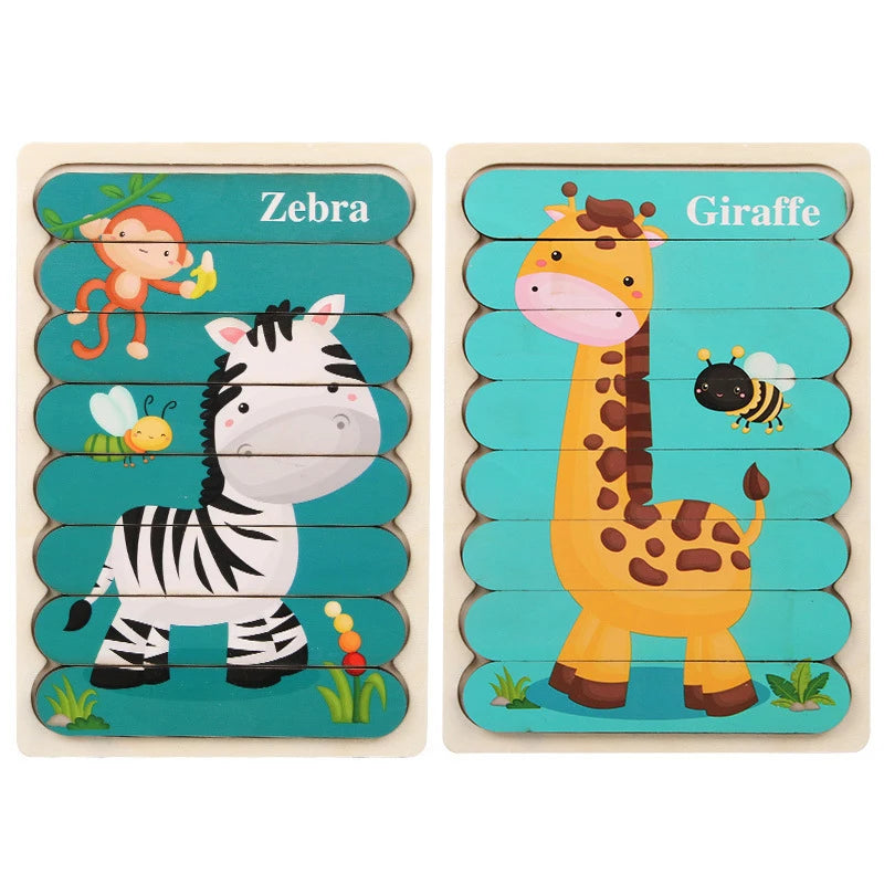 Wooden Strip Puzzle – Calm, Structured Play for Neurodivergent-Friendly Skill Building