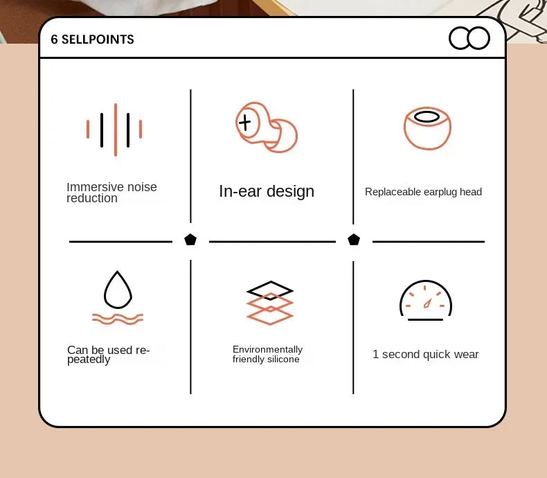 Reusable Sensory Ear Plugs – Noise-Softening Support for Focus & Regulation