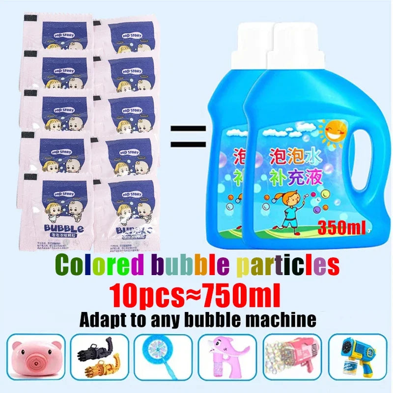 Bubble Concentrate Refill – 10-Pack Granules for Bubble Machines & Sensory Play