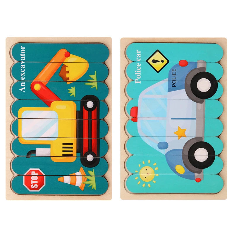 Wooden Strip Puzzle – Calm, Structured Play for Neurodivergent-Friendly Skill Building
