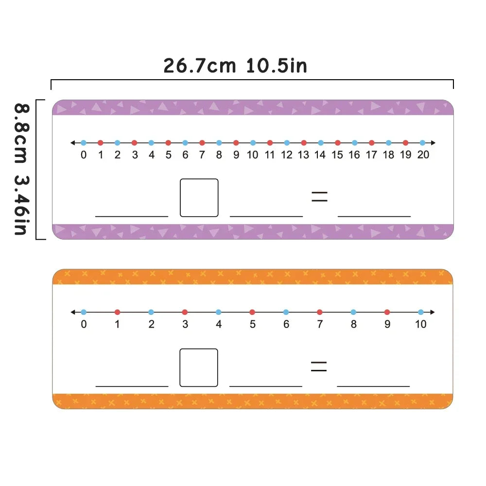 Dry Erase Number Line Cards (0–20) – Visual Maths & Dyscalculia-Friendly Learning Tool