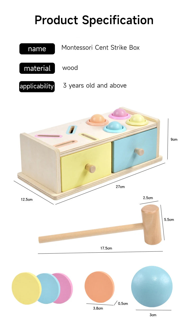 Wooden Toys Multifunction Toy Box – Montessori-Inspired Sensory Set