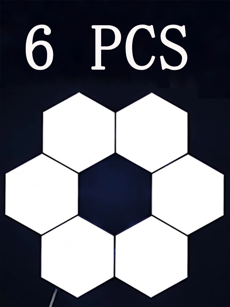 RGB Hexagon LED Wall Light- App-Controlled Visual Display for Neurodivergent-Friendly Spaces