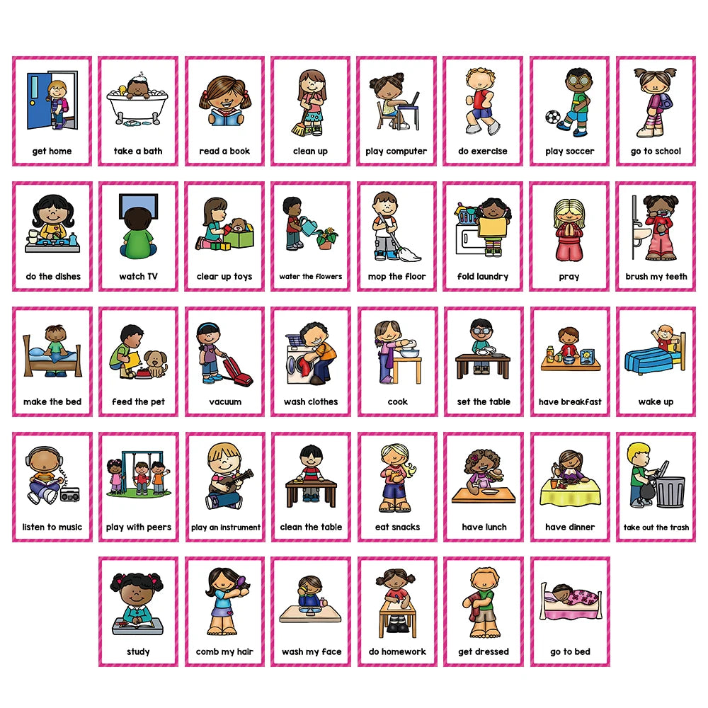 Daily Routines Flash Cards