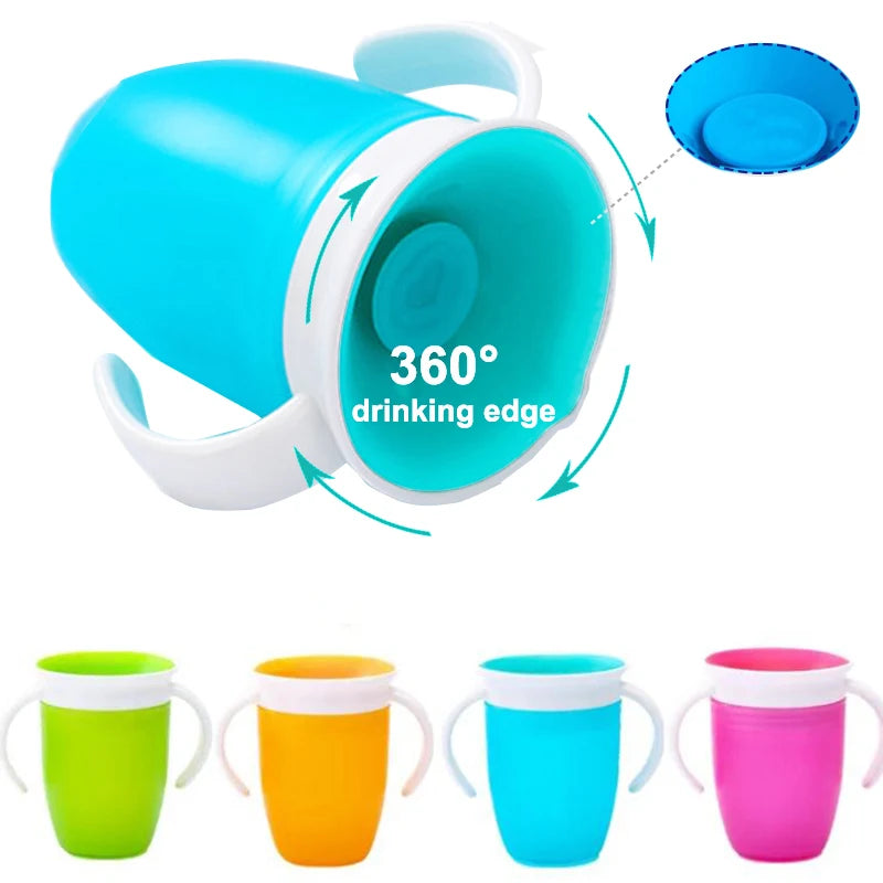 360 Degrees Drinking Cup – Soft Silicone Sipper for Mess-Free & Independent Hydration