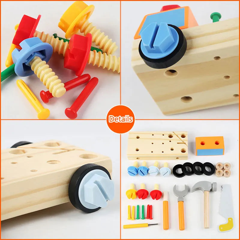 Repair Tool Busy Board Toy – Fine Motor & Sensory Skills Builder for Ages 3+