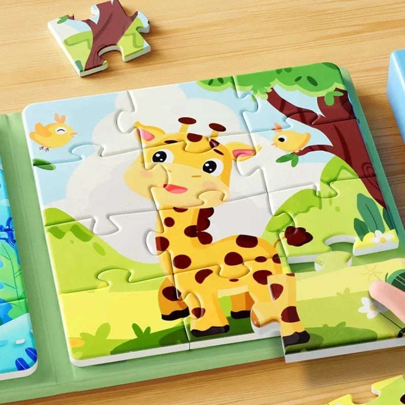 Magnetic Pattern Puzzle Set – Structured Fine Motor Tool for Focus, Spatial Reasoning & Tactile Precision