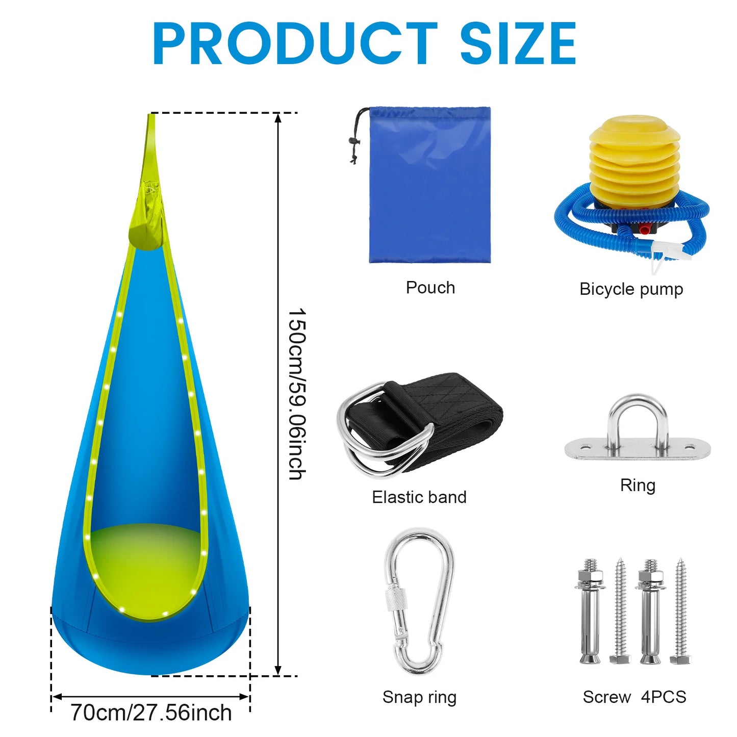 Pod Swing Seat With LED Light