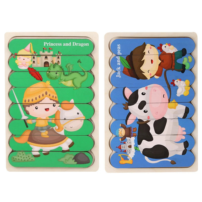 Wooden Strip Puzzle – Calm, Structured Play for Neurodivergent-Friendly Skill Building