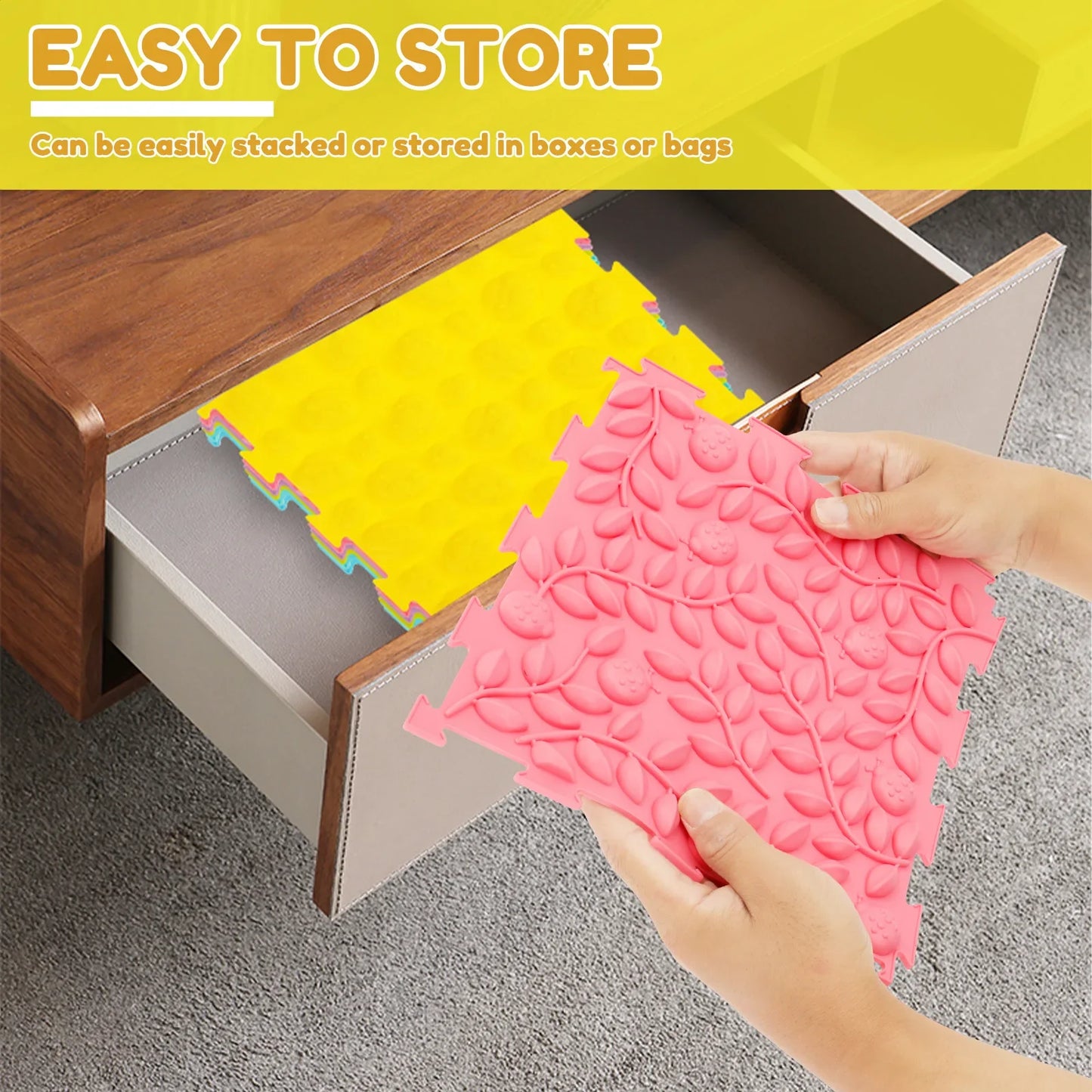 6Pcs Sensory Tactile Mats
