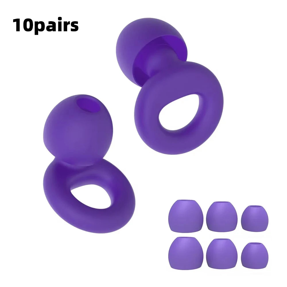 HUAK Silicone Ear Plugs High-Fidelity Noise Reduction for Neurodivergent Teens & Adults