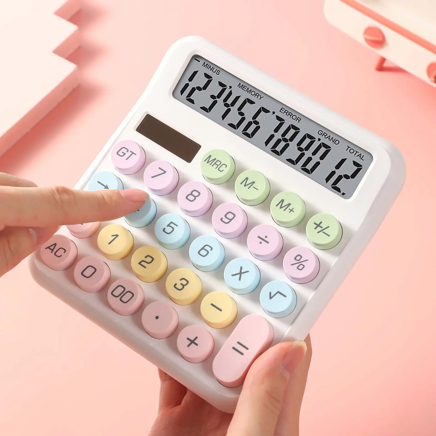 Tactile desktop calculator aiding maths confidence and error-free input