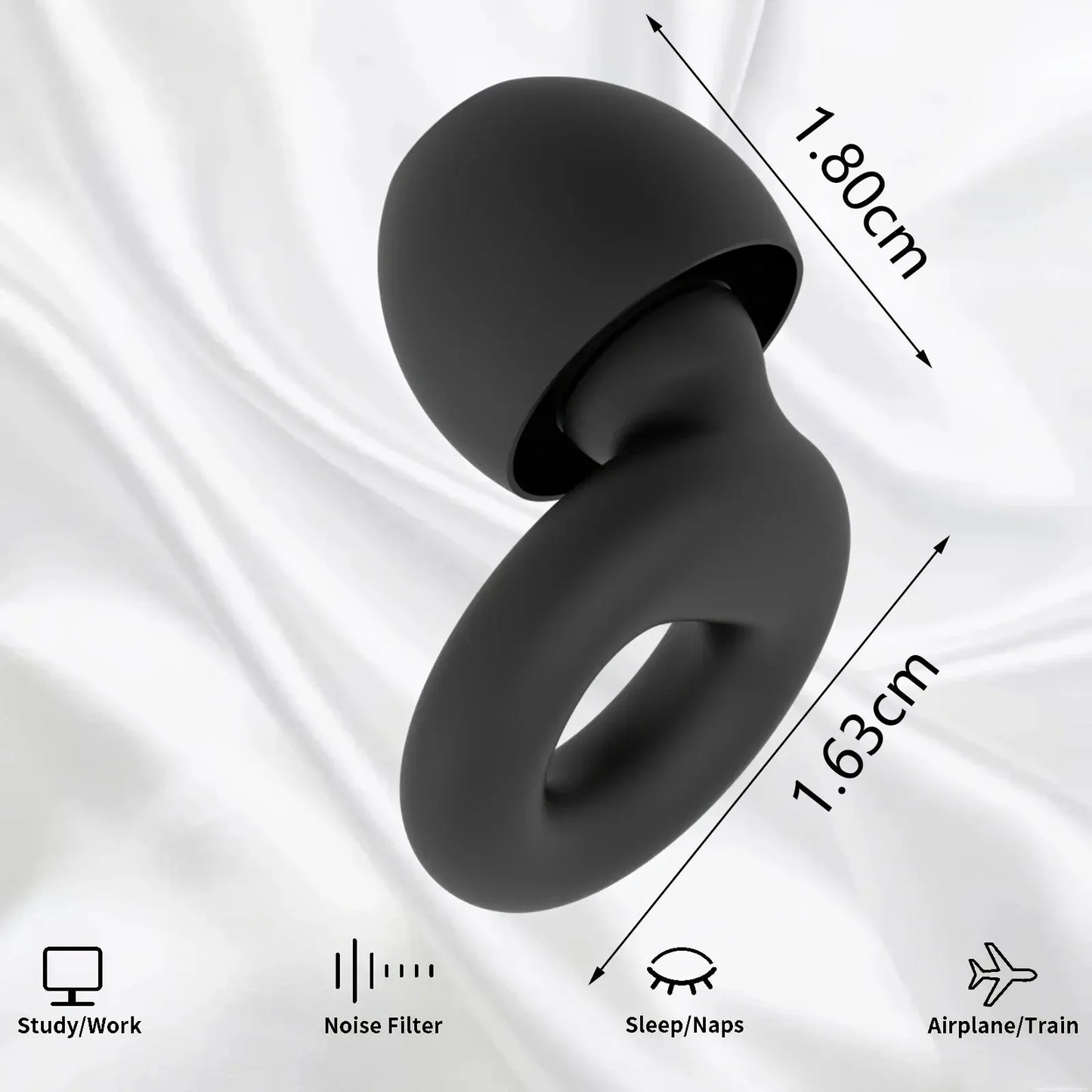 HUAK Silicone Ear Plugs High-Fidelity Noise Reduction for Neurodivergent Teens & Adults