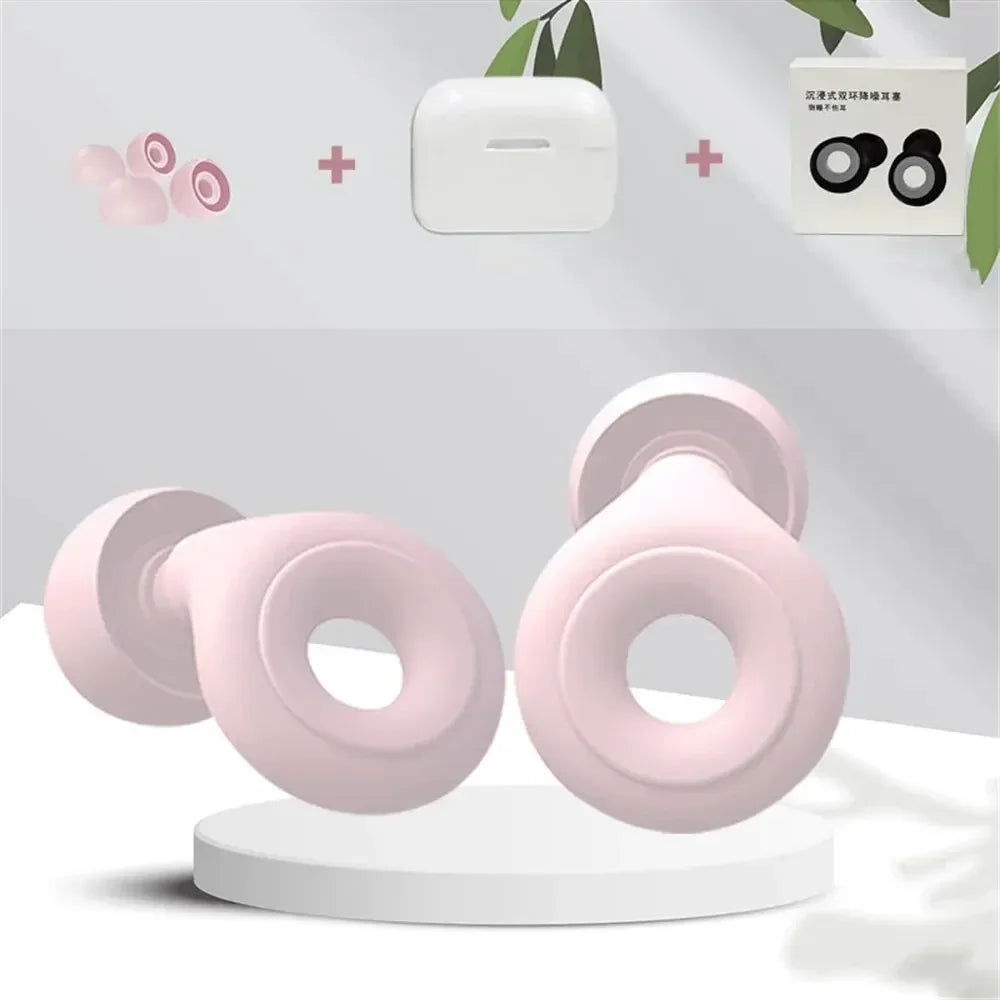 Soft Silicone Sleep Earplugs- Noise Reduction for Neurodivergent-Friendly Rest & Travel