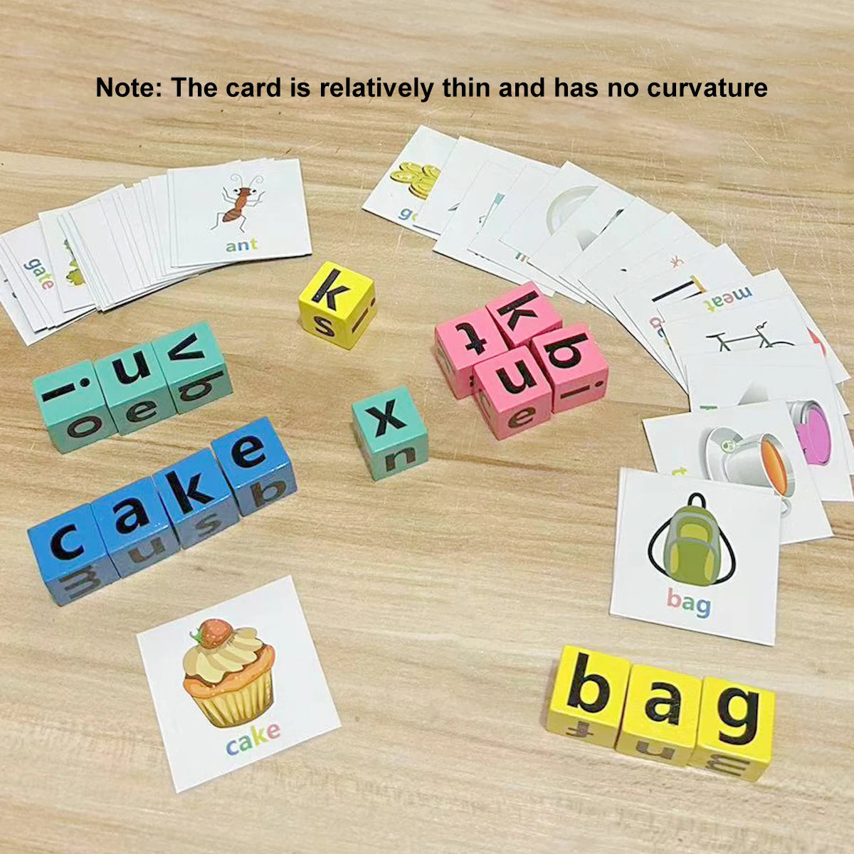 Wooden Word Spelling Game – 1 Set