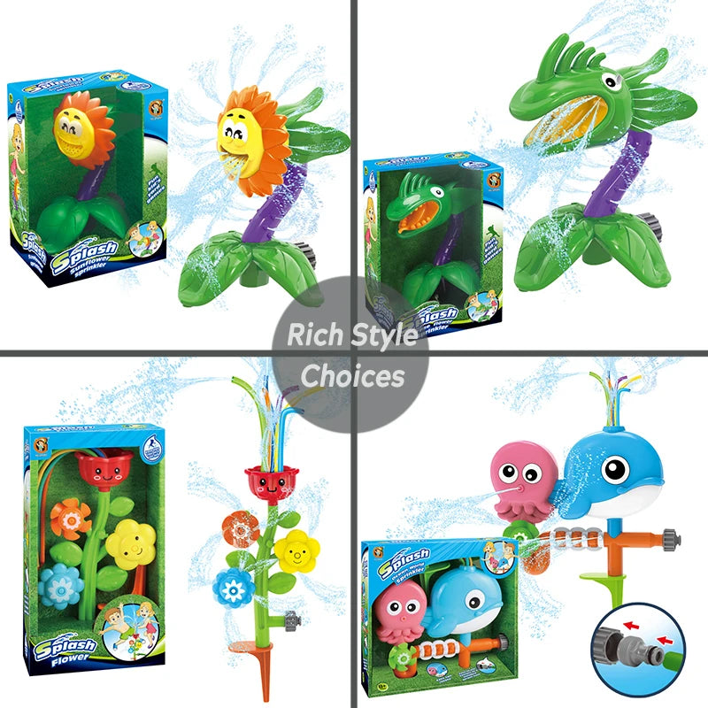 Water Spray Sprinkler Toy – Outdoor Motion-Activated Fun for Kids Ages 3+