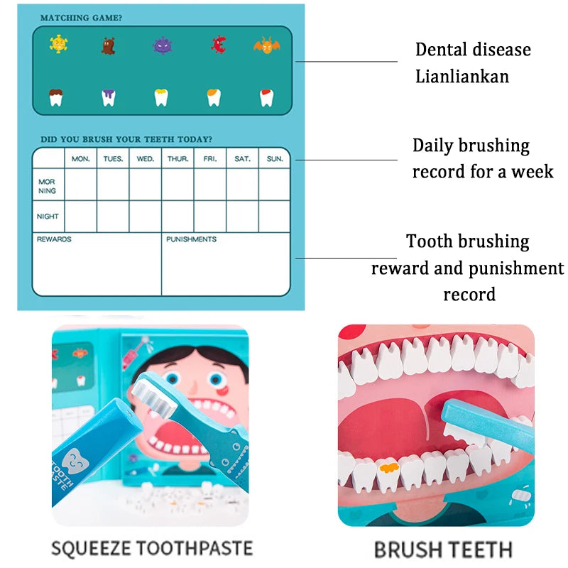 Sensory-friendly dental playset encouraging social skills and calm preparedness