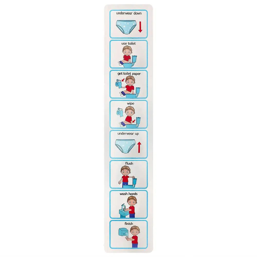 Potty Chart Visual Wall Planner, Confidence-Building Routine Tool