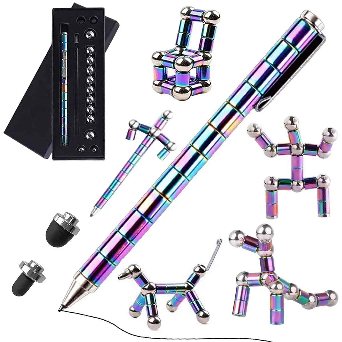 Multifunctional Magnet Fidget Pen – Modular Desk Accessory (Adults Only