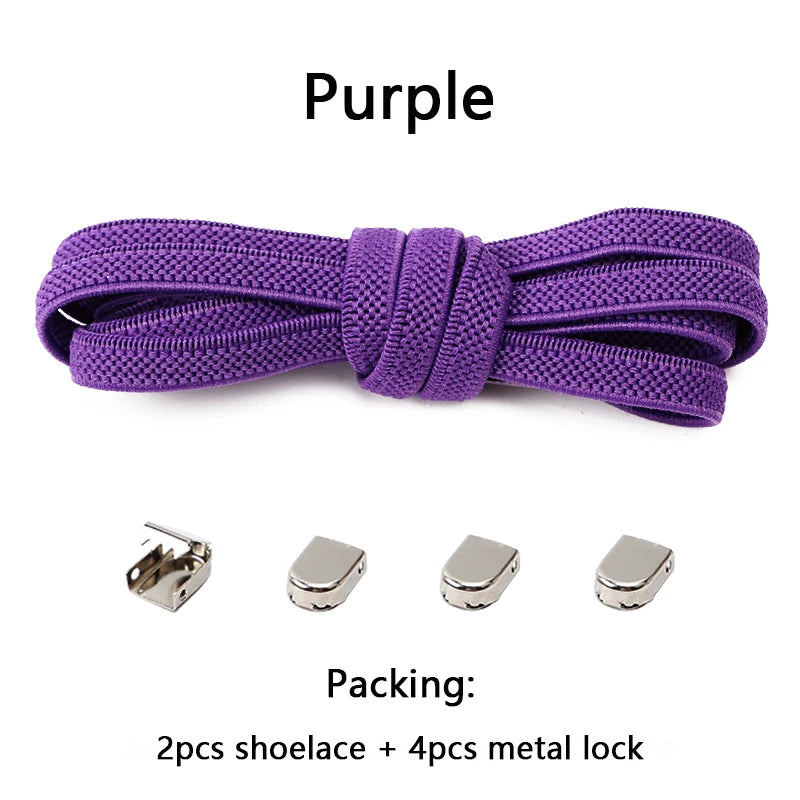 4Pcs No Tie Shoelaces – Effortless, Sensory-Friendly Footwear for All Ages