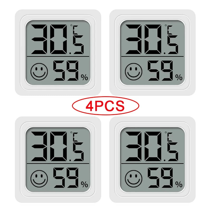 Mini LCD digital temperature and humidity sensor for sensory-safe room climate awareness