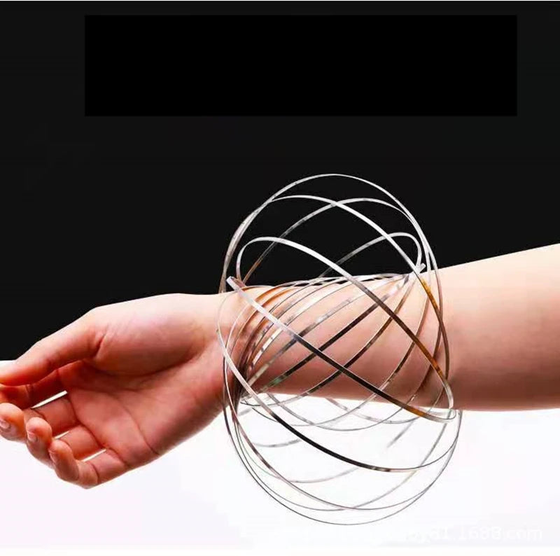 Intelligent Toroflux Inductive Flow Ring – Kinetic Desk Toy for Tactile Focus & Visual Flow