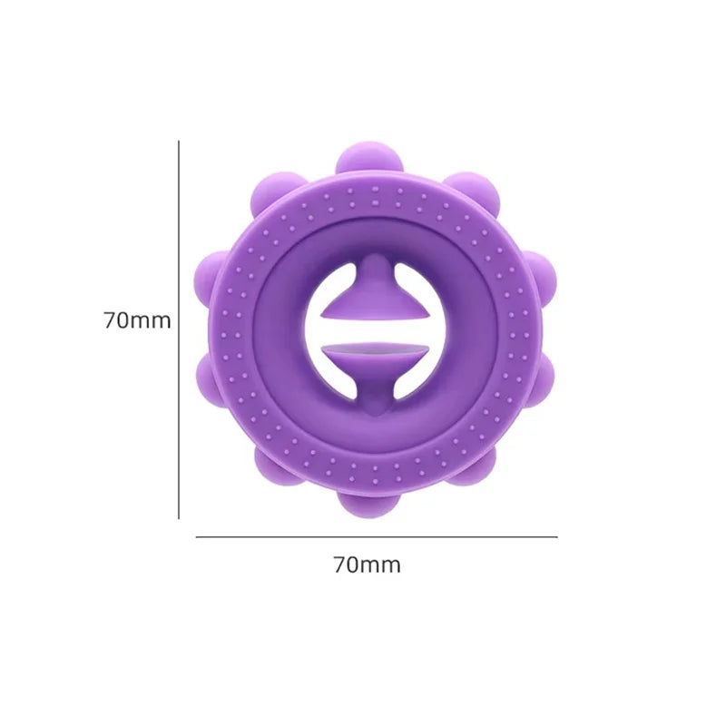 Silicone Grips Strength Decompression Circle – Grip Trainer & Fidget Ring with Soothing Poppers