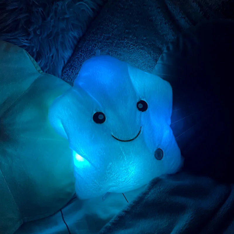 Colourful LED Light Stars Cushion – Soothing Sensory Support for Restful Spaces