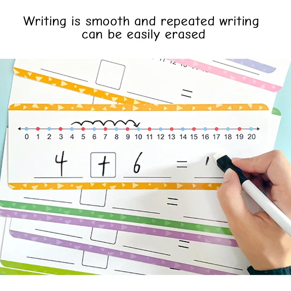 Dry Erase Number Line Cards (0–20) – Visual Maths & Dyscalculia-Friendly Learning Tool