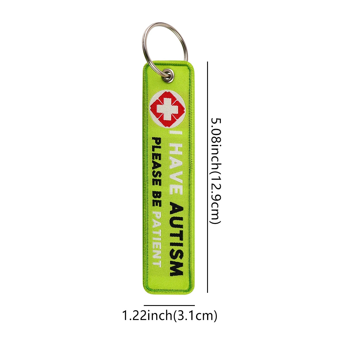 I HAVE AUTISM Embroidered Key Fob – Visibility Tool for Advocacy, Awareness & Safety