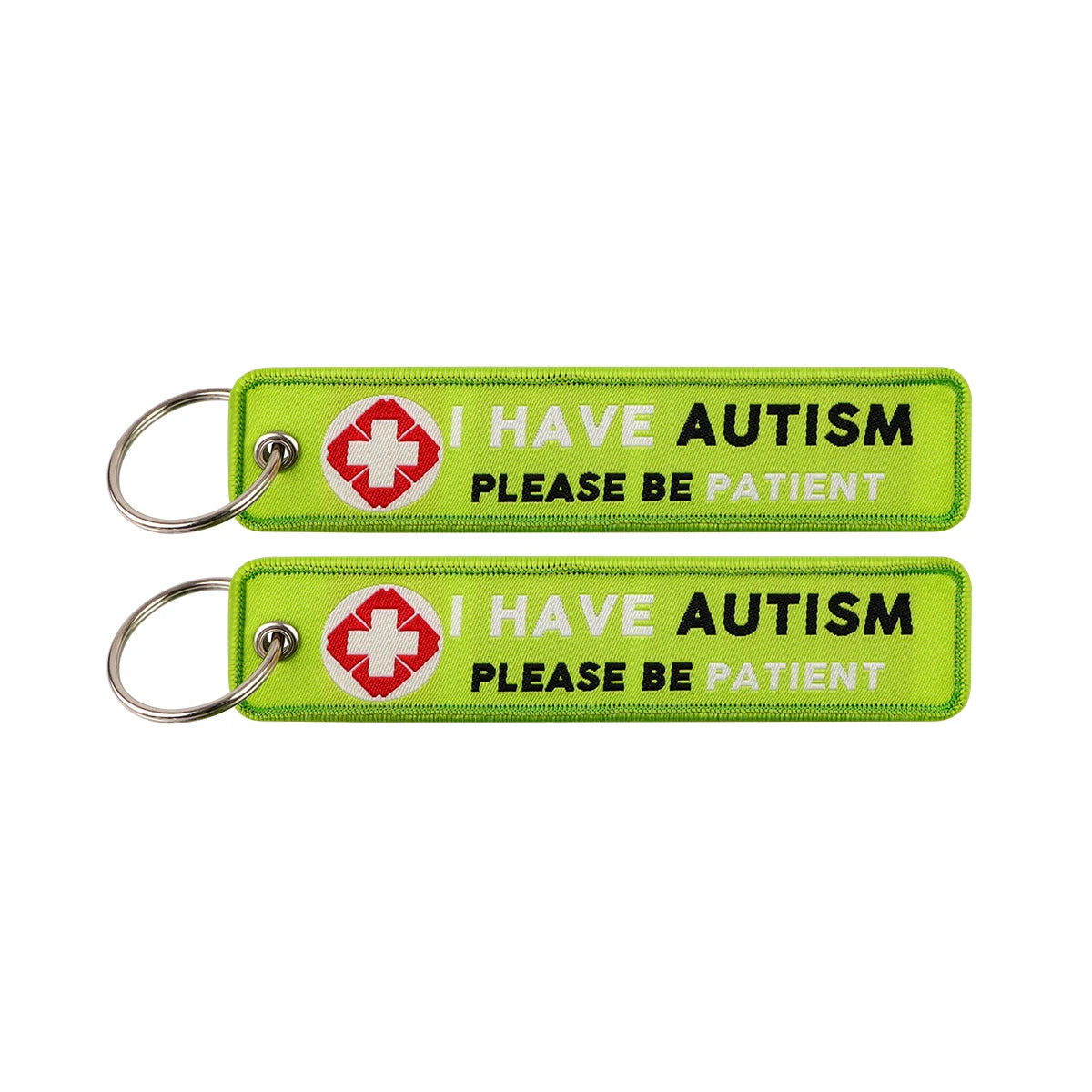 I HAVE AUTISM Embroidered Key Fob – Visibility Tool for Advocacy, Awareness & Safety