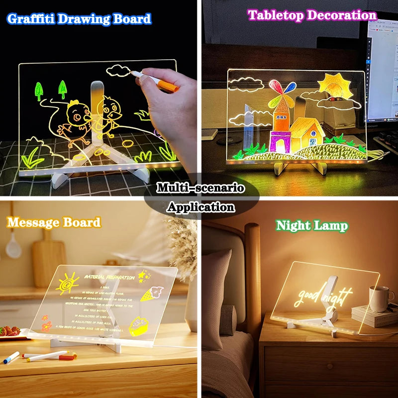 Glowing Acrylic Marker Board