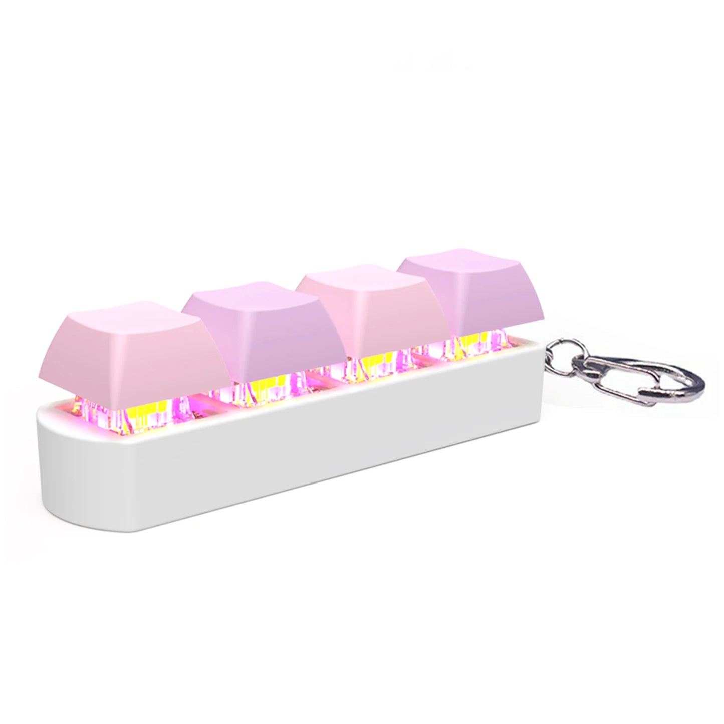 LED Mechanical Key Fidget – 4-Button Shaft Tester for Sensory Grounding & Emotional Regulation