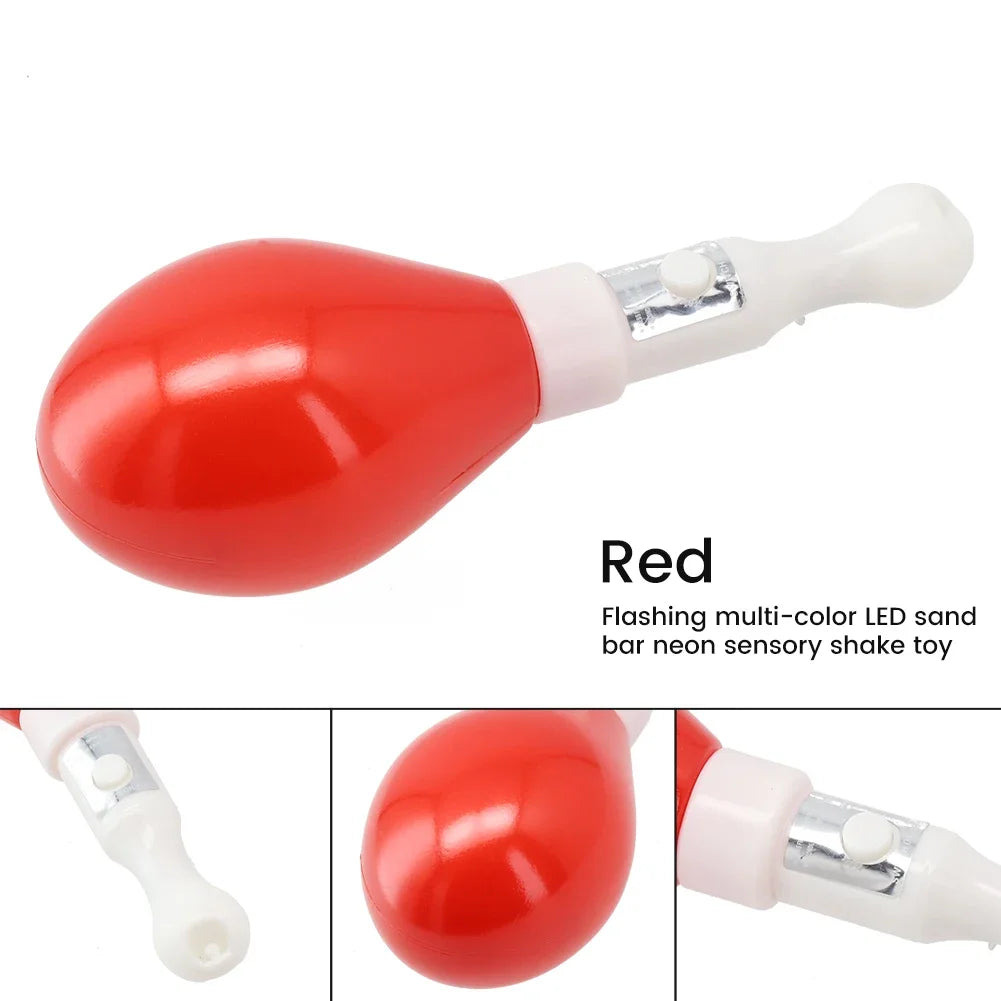 Multi-Colour LED Maracas – Flashing Light Percussion Toy for Sensory & Rhythmic Play