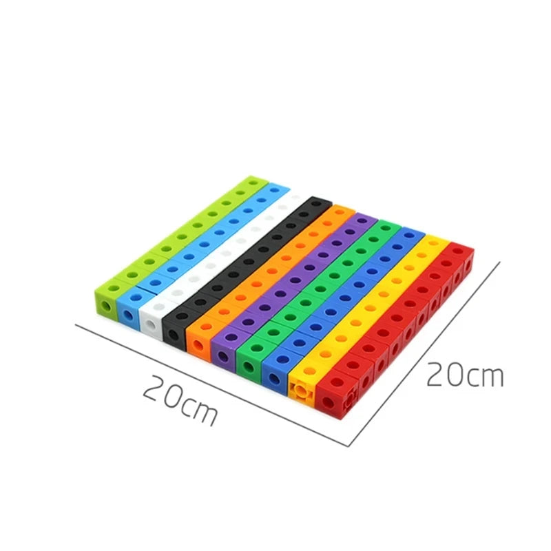 100/200Pcs Counting Mathematical Cubes