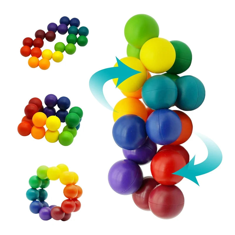 Infinity Rainbow Ball Sensory Fidget Toy