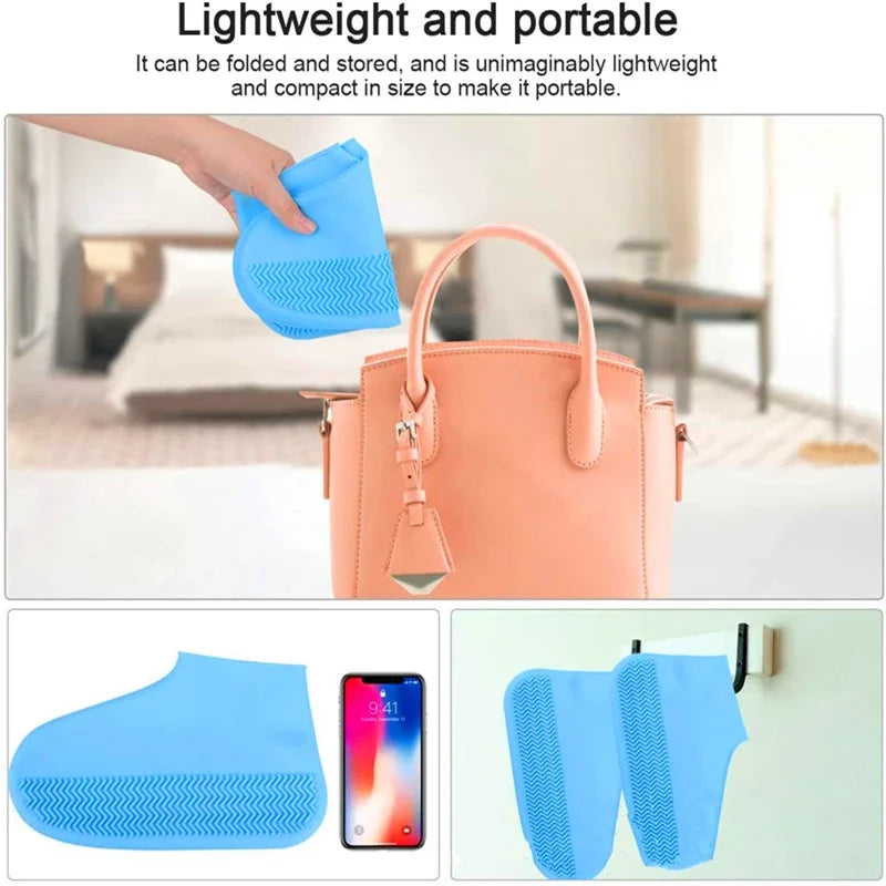 Reusable Foldable Not-Slip Rain Shoe Covers