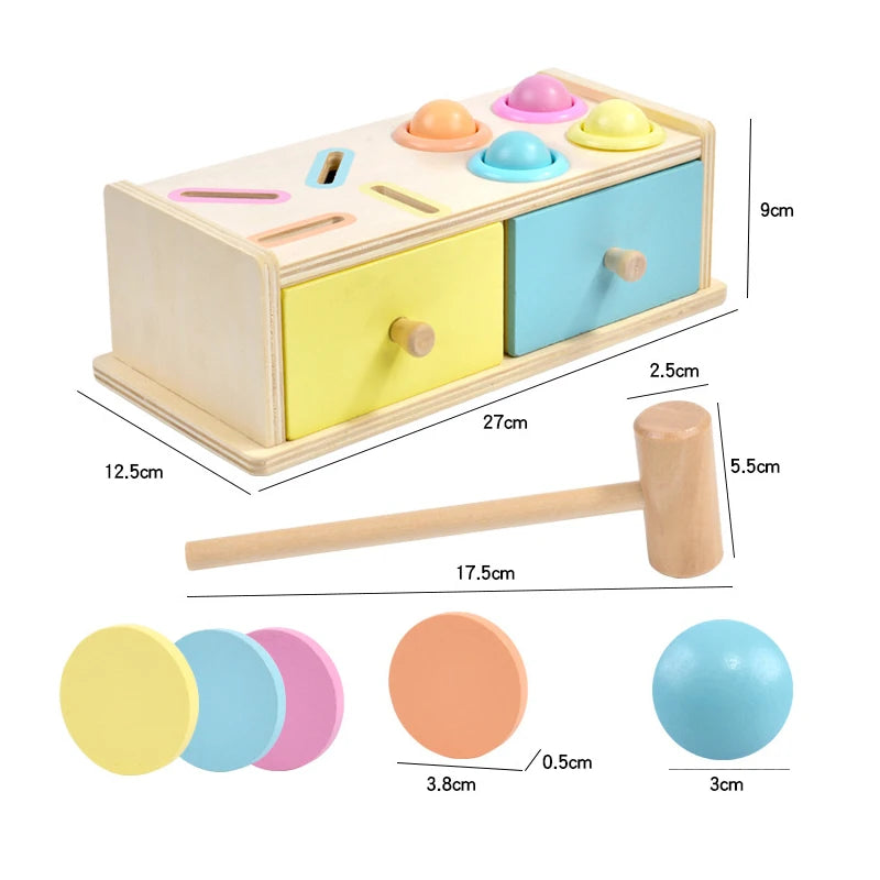 Wooden Toys Multifunction Toy Box – Montessori-Inspired Sensory Set