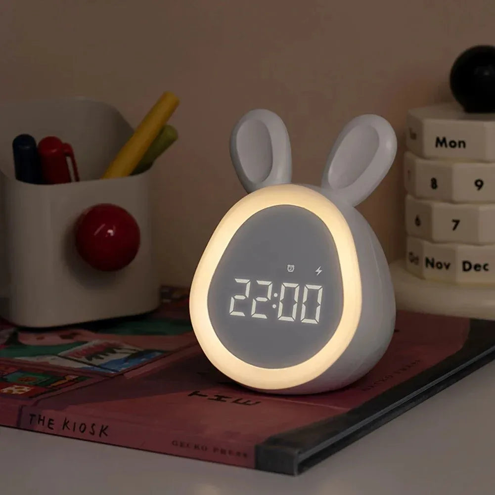 Rabbit LED Alarm Clock Night/Wake Up Light
