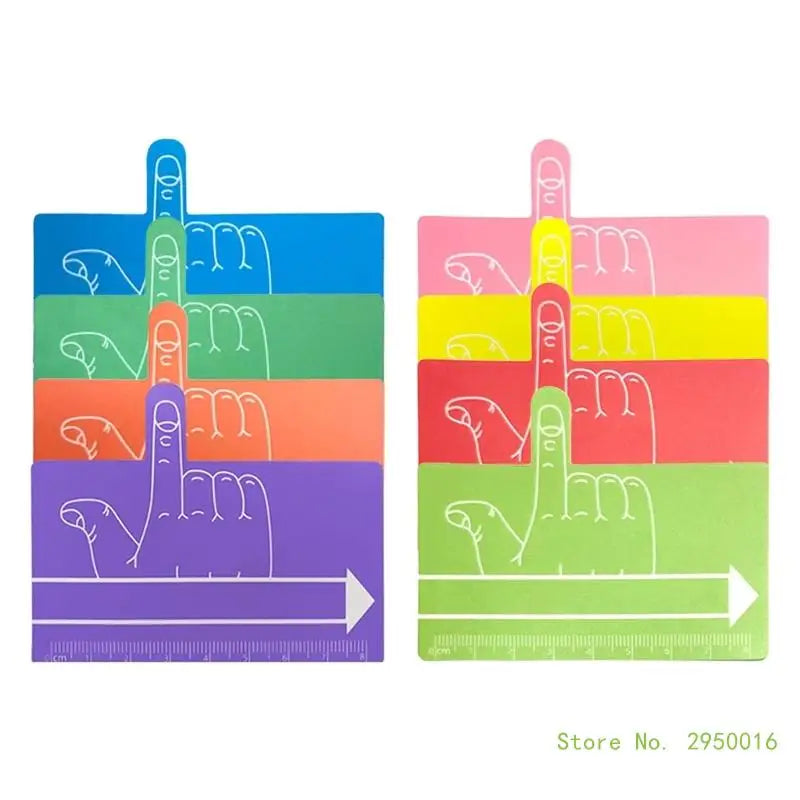 Colourful visual tracking strips highlighting book lines during reading