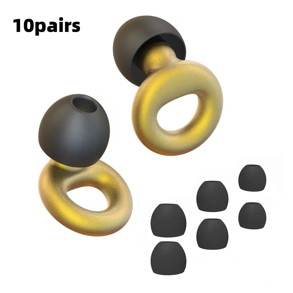 HUAK Silicone Ear Plugs High-Fidelity Noise Reduction for Neurodivergent Teens & Adults