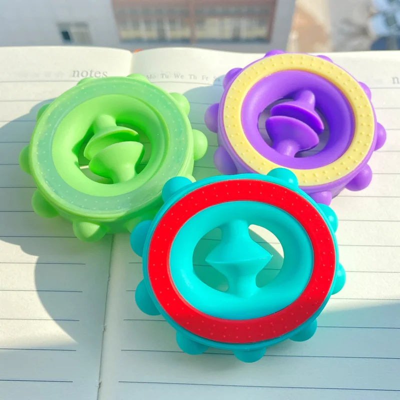 Silicone Grips Strength Decompression Circle – Grip Trainer & Fidget Ring with Soothing Poppers