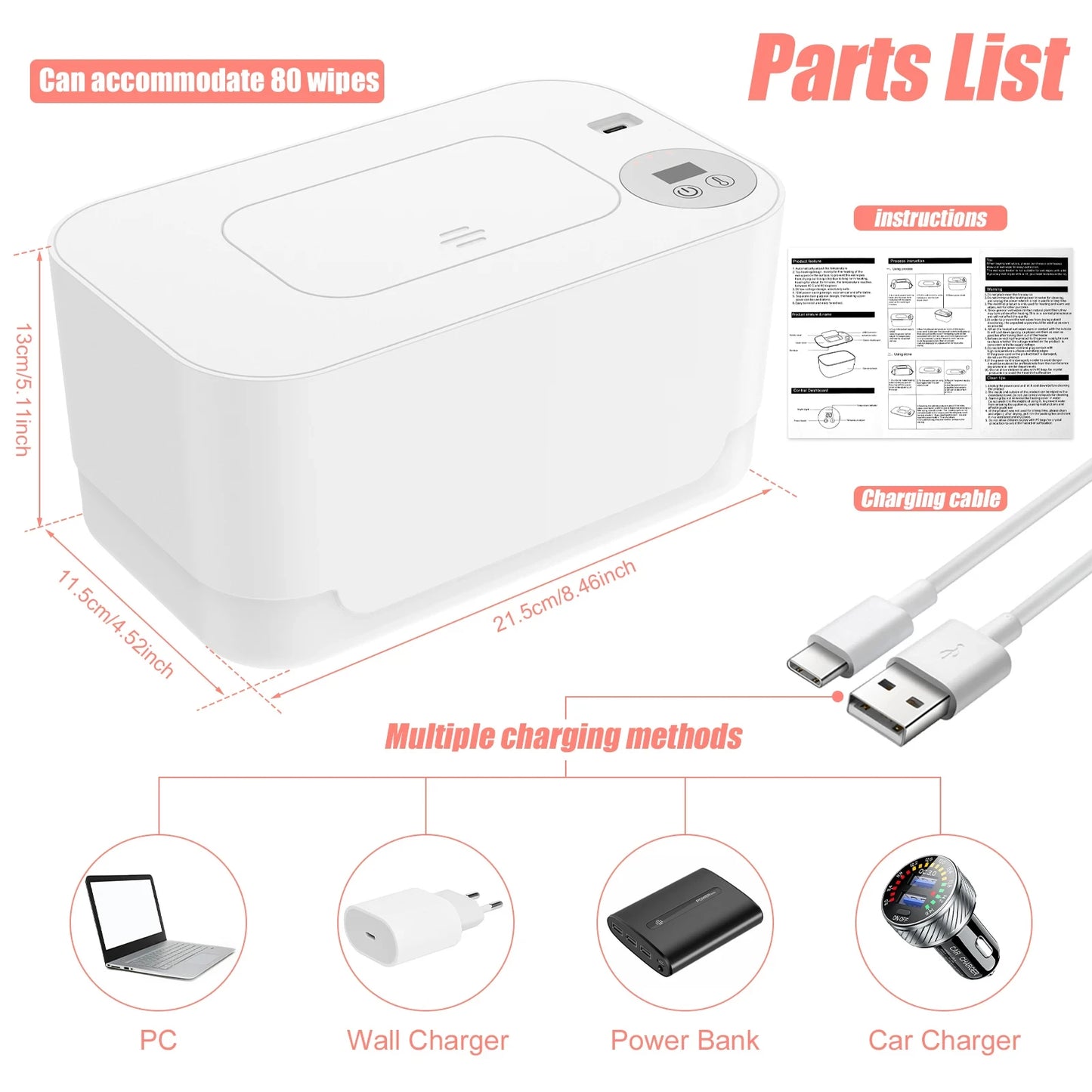 USB Wipe Warmer Dispenser