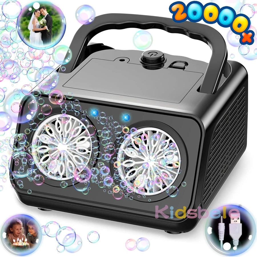 26-Hole Bubble Blower – Portable Machine for Sensory-Friendly Play & Outdoor Fun