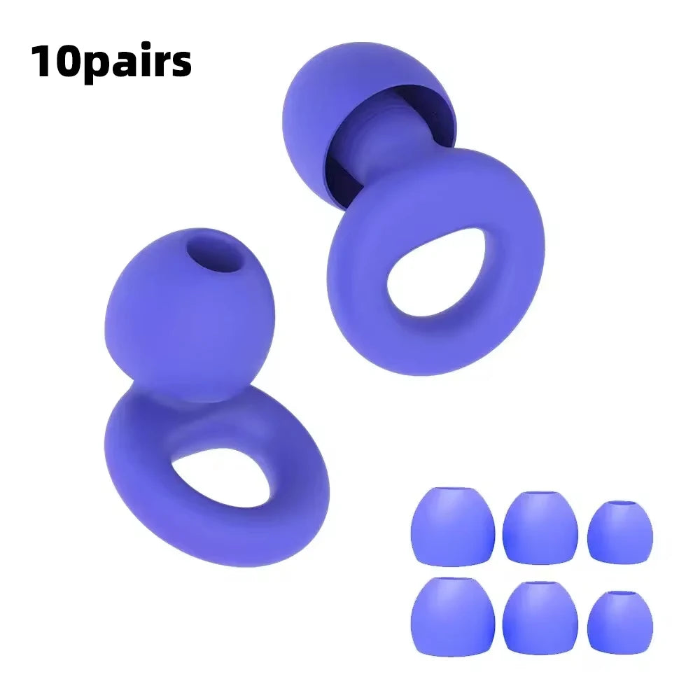 HUAK Silicone Ear Plugs High-Fidelity Noise Reduction for Neurodivergent Teens & Adults