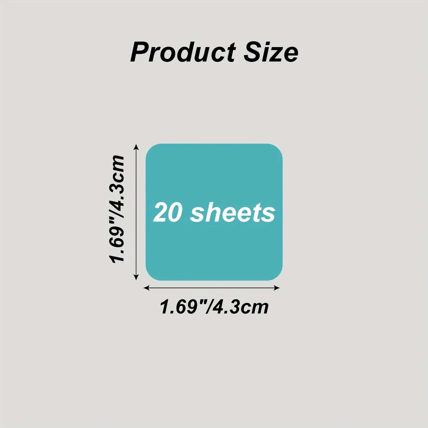8-Pack Transparent Sticky Notes | Waterproof Self-Adhesive for Clear Organisation