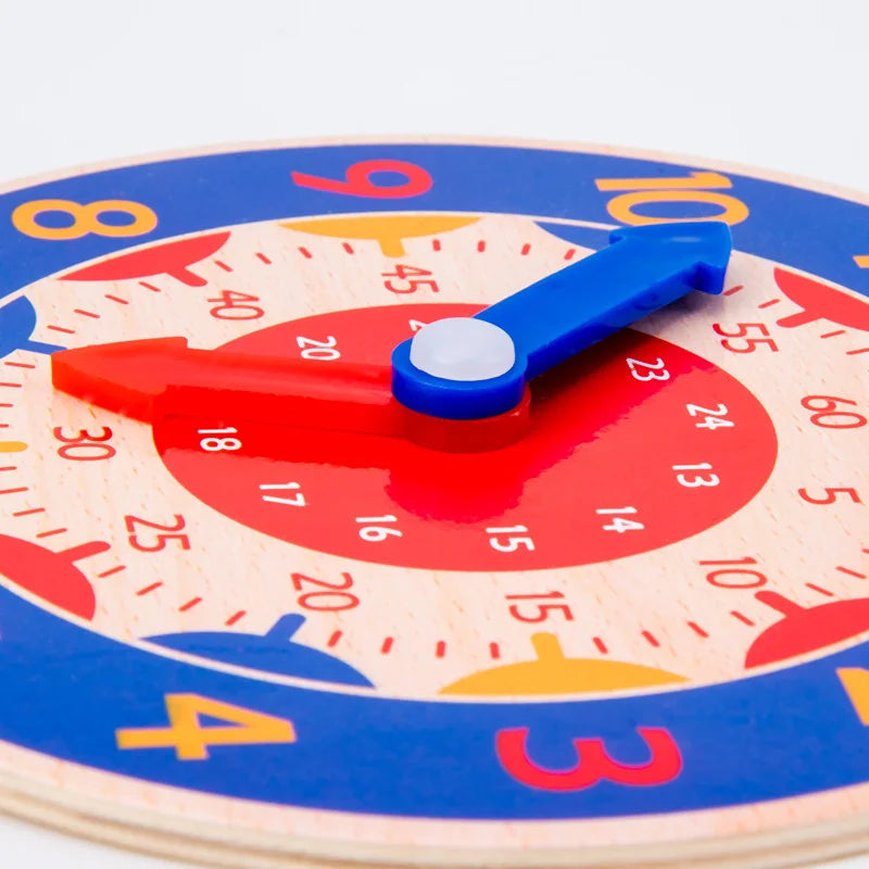 Wooden Clock – Visual Sequencing Toy for Neurodivergent Time Awareness