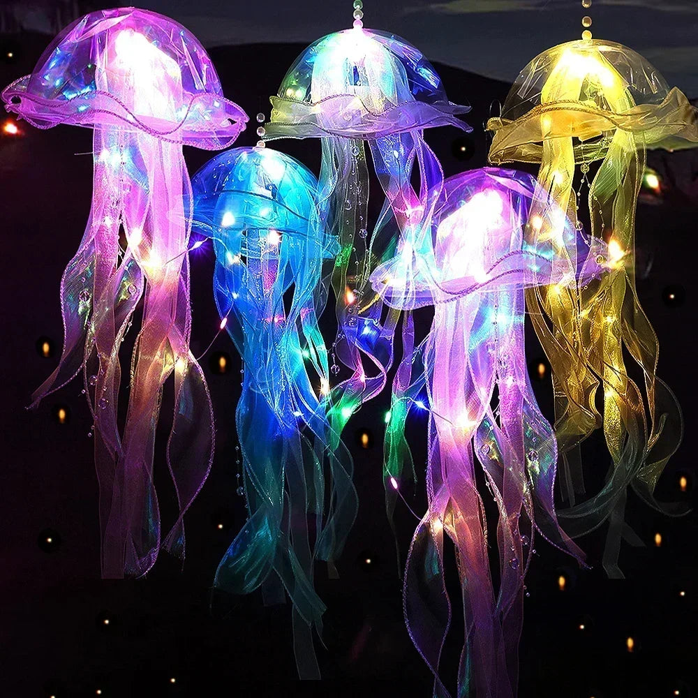 Jellyfish Wall Hanging Decoration Lamps – Calming Sensory Lighting for Neurodivergent-Friendly Spaces